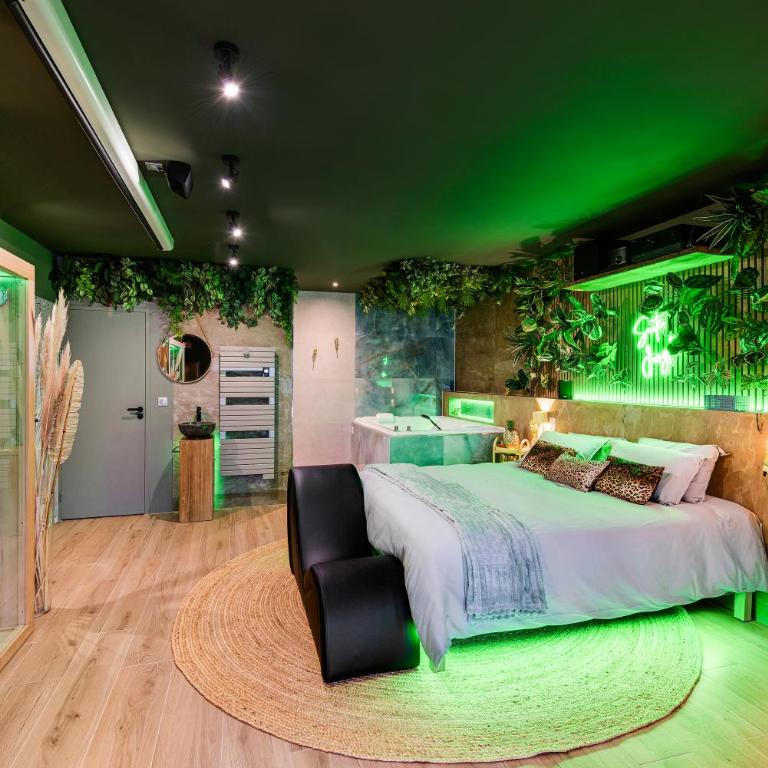 Suite Jungle - Love room spa, sauna & cinéma privé - Appartement 1 Chambre - 4
