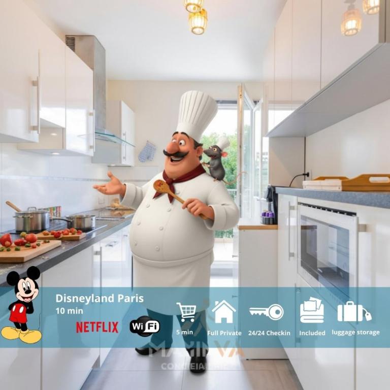 The Little Cook, 8 pers 10 min Disneyland Paris - Appartement avec Vue sur le Parc - 1