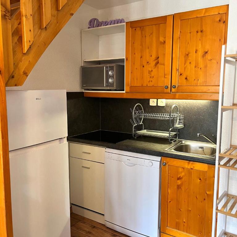 Duplex 6 à 8 personnes au pied des pistes Les Hauts de Valmeinier B 412 - Appartement 3 Chambres - 6