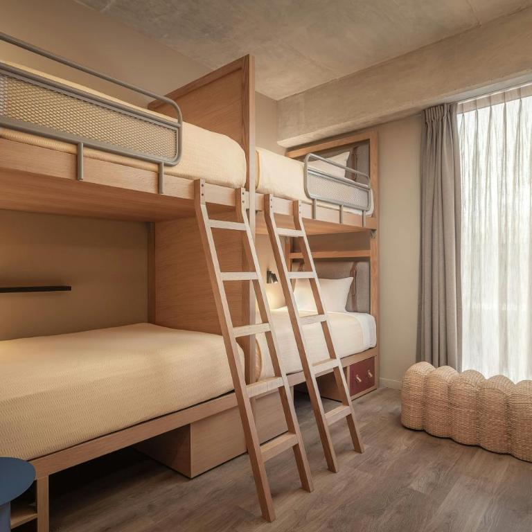 Moxy Tulum - Quad Twin Room with Four Twin Bunk Beds - 5