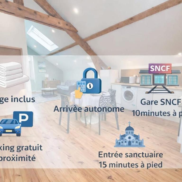 L'Ecrin Lourdais - Apartment mit 1 Schlafzimmer - 13
