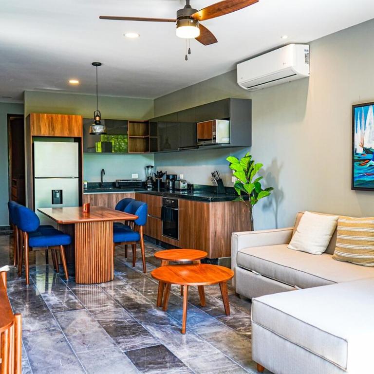 Chic 1BR Private Balcony,Sauna, Gym y Wifi - Apartamento de 1 dormitorio - 9