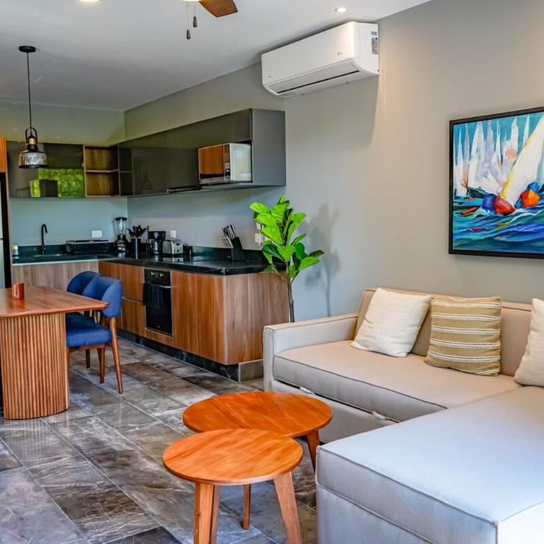 Chic 1BR Private Balcony,Sauna, Gym y Wifi - Apartamento de 1 dormitorio - 10