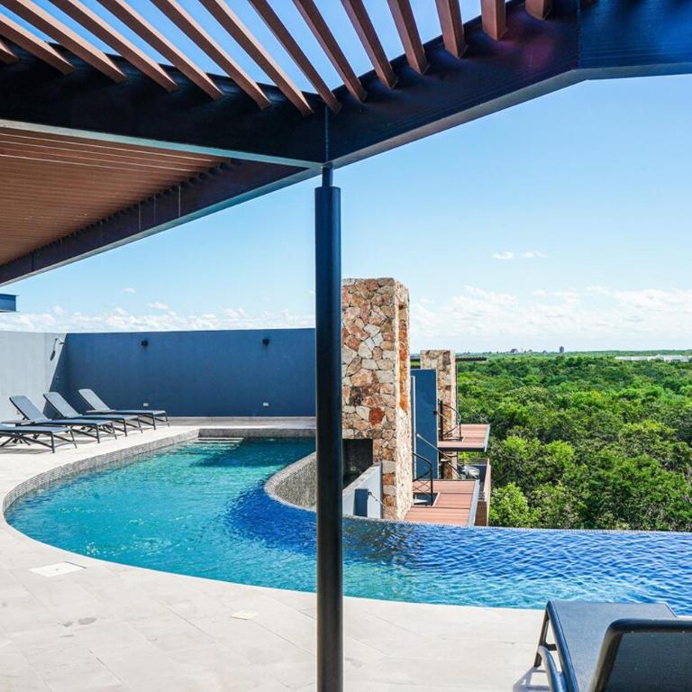 Chic 1BR Private Balcony,Sauna, Gym y Wifi - Apartamento de 1 dormitorio - 35