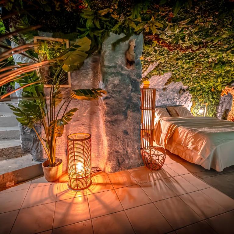 Jungle Caverne- spa privé, logement atypique - Apartment mit 1 Schlafzimmer - 38
