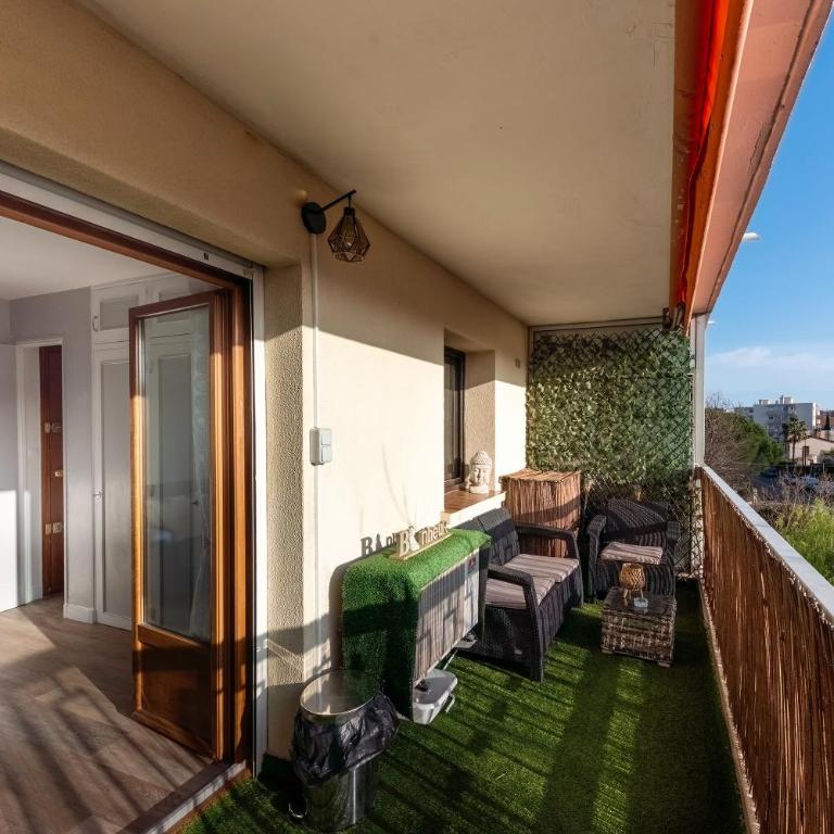 Le Fabre Azur - 600 m de la plage parking - Studio - 10
