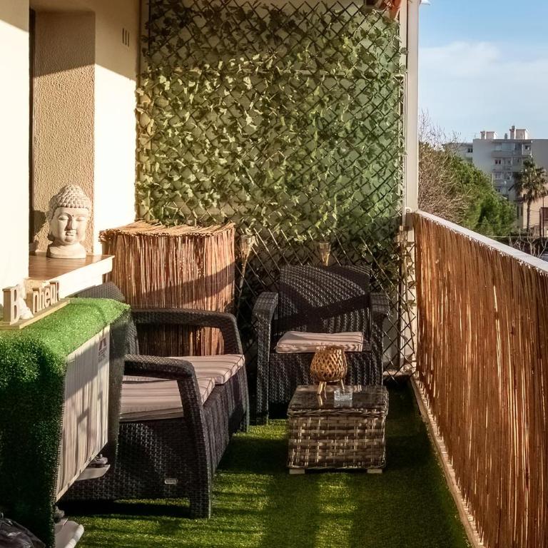 Le Fabre Azur - 600 m de la plage parking - Studio - 11