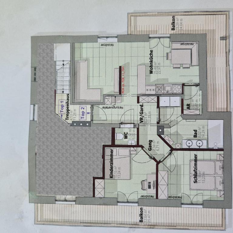 Appartement Ammerer - Apartment mit 2 Schlafzimmern und Dusche - 15