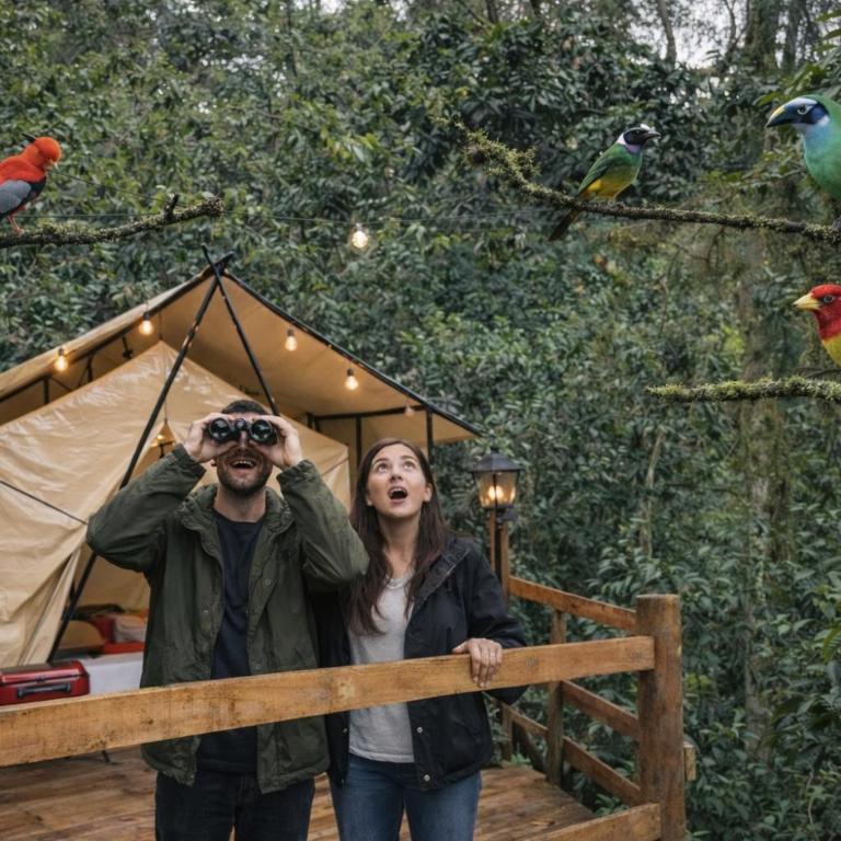 Glamping Colibrí, bosque vecino y vista a la montaña al mismo tiempo - Tent - 1