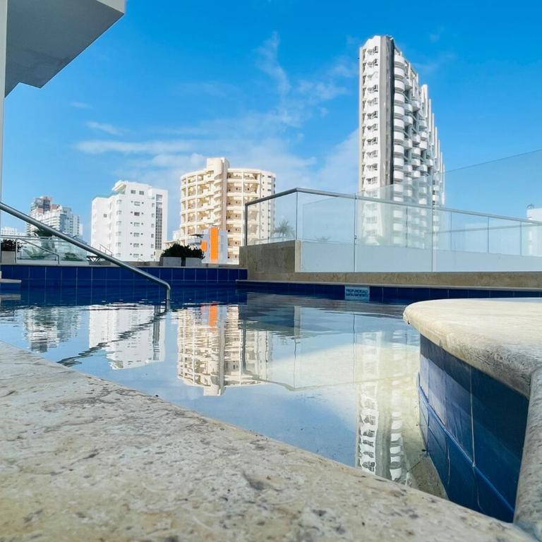 Apartamento a pasos del mar y centro en Cartagena, piscina sauna & turco - One-Bedroom Apartment - 5