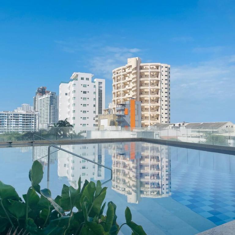 Apartamento a pasos del mar y centro en Cartagena, piscina sauna & turco - One-Bedroom Apartment - 14