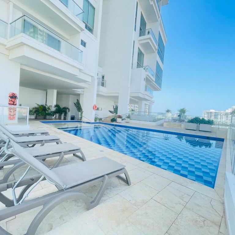Apartamento a pasos del mar y centro en Cartagena, piscina sauna & turco - One-Bedroom Apartment - 47