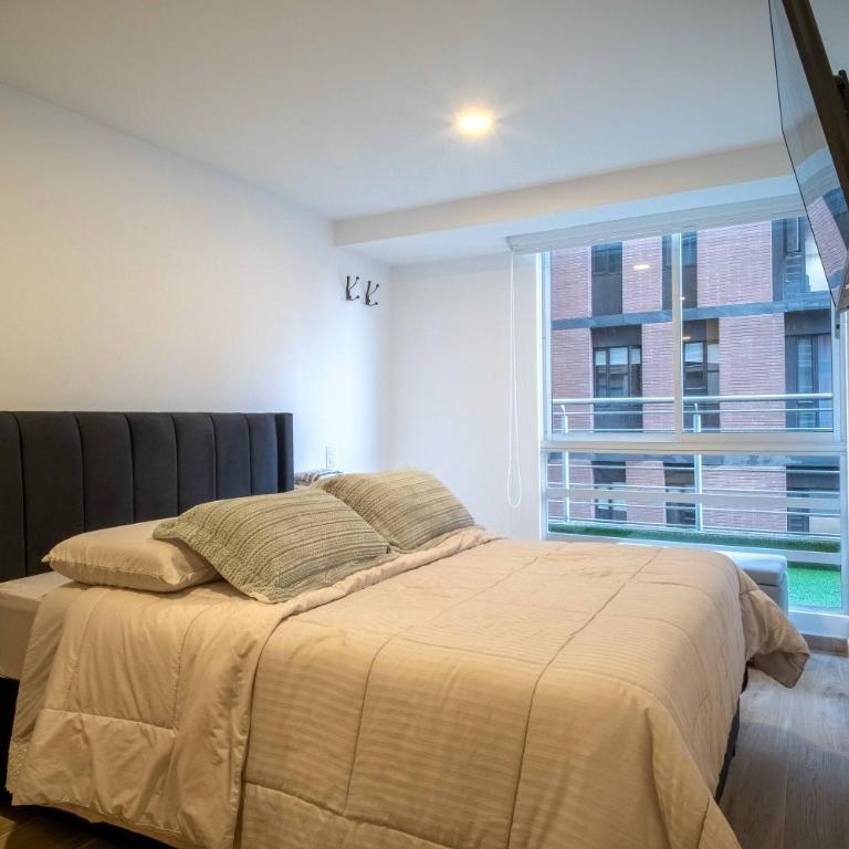 Alojamiento entero en Bogotá a 10 Min La Candelaria Torre Ventto - Apartamento Estudio - 1 cama doble - 7
