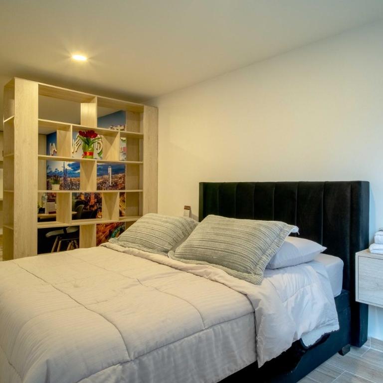Alojamiento entero en Bogotá a 10 Min La Candelaria Torre Ventto - Apartamento Estudio - 1 cama doble - 2