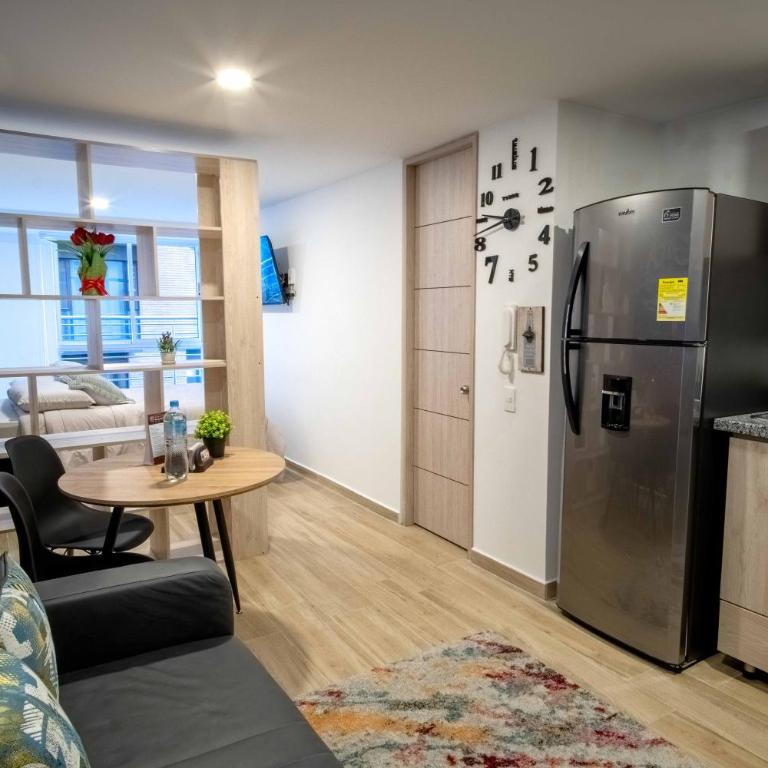 Alojamiento entero en Bogotá a 10 Min La Candelaria Torre Ventto - Apartamento Estudio - 1 cama doble - 11