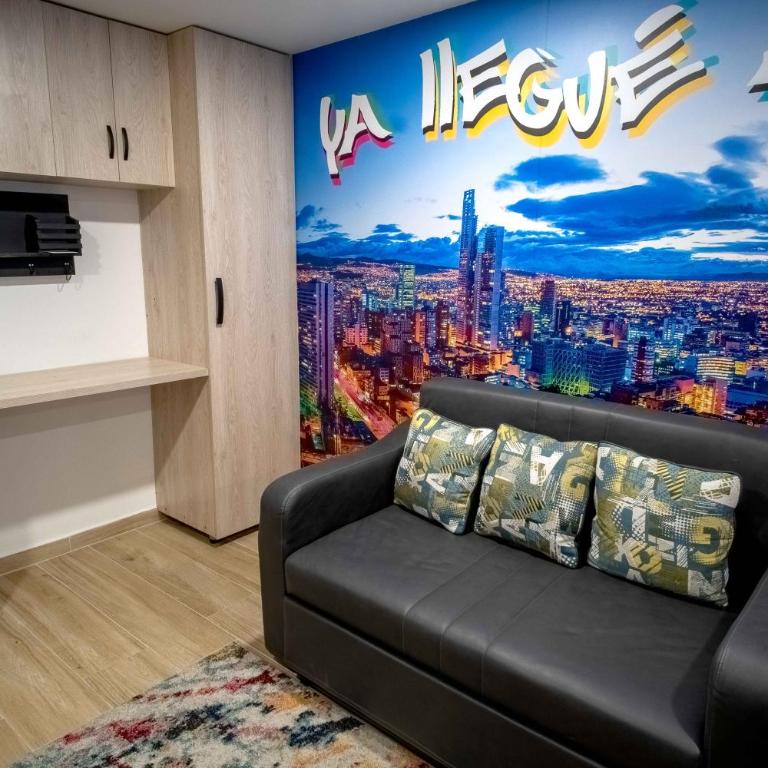 Alojamiento entero en Bogotá a 10 Min La Candelaria Torre Ventto - Apartamento Estudio - 1 cama doble - 13