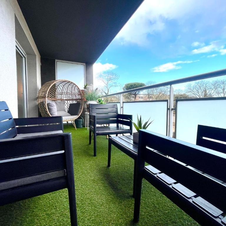 Bel Appart avec 2 chambres - Parking et Clim - Métro Argoulets - Apartamento de 2 dormitorios - 27