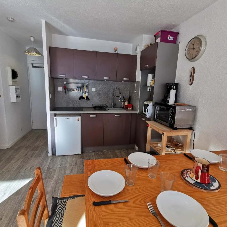 Charmant 2 pièces cabine, au pied des pistes de Prapoutel, balcon sud-est, ascenseur, 6 pers - Appartement 1 Chambre - 10
