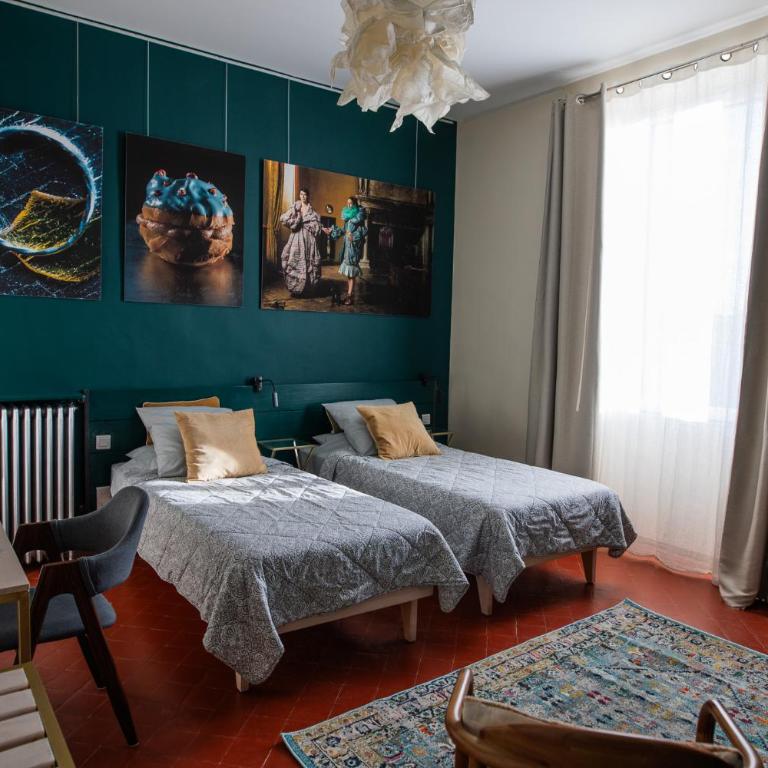 La maison Gerval - Chambre Double ou Lits Jumeaux Supérieure - Vue sur Jardin - 8