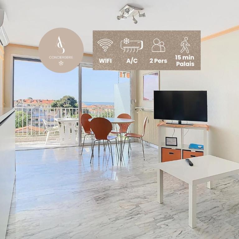 Le Montfleury - Studio 28m2 - Vue mer - Centre - Apartment mit 1 Schlafzimmer - 1