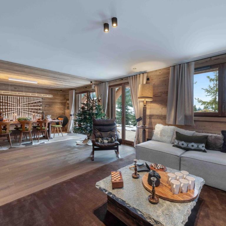 Megève : Appartement de luxe 115m², 6 pers, accès pistes, Wifi - FR-1-569-203 - Apartamento - 2