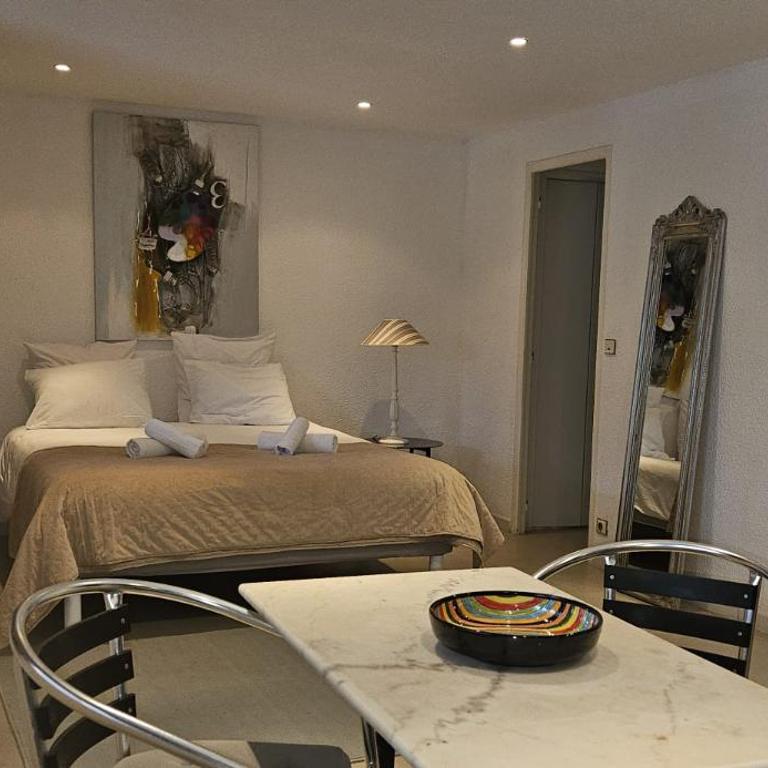 Le Clos Saint Jean, vue Cité, piscine et parking - Studio mit Poolblick - 8