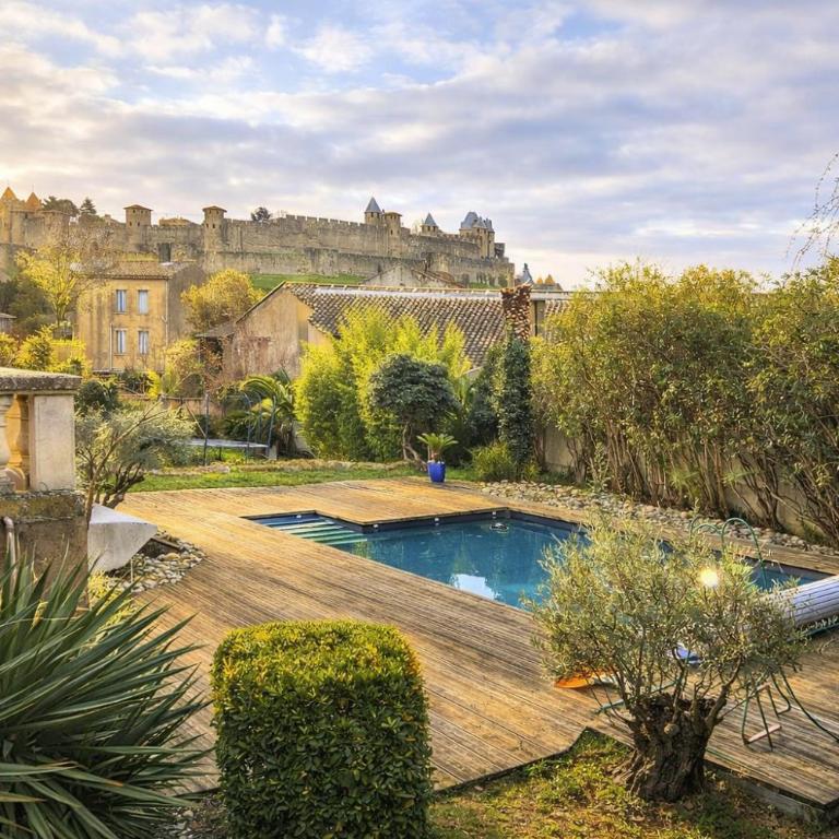 Le Clos Saint Jean, vue Cité, piscine et parking - Studio mit Poolblick - 1