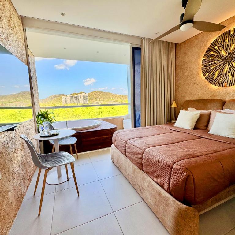 Suite Con Jacuzzi Privado Vista A Reserva Y Mar - Apartamento de 1 dormitorio con bañera de hidromasaje - 1