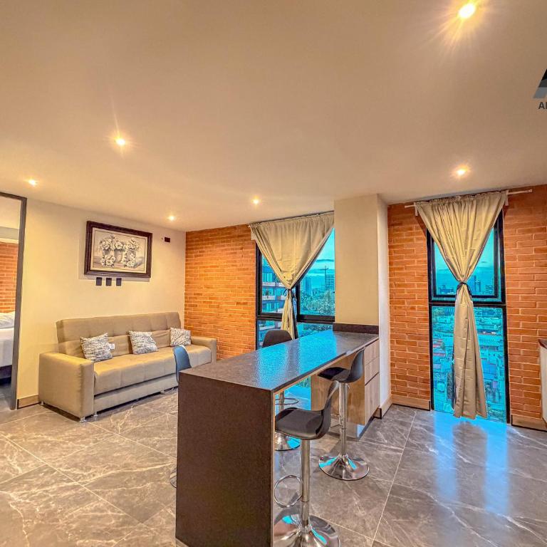 Suite para 5 con Vista, Pool, Gym, Col Americana 701 - Apartamento de 1 dormitorio - 9