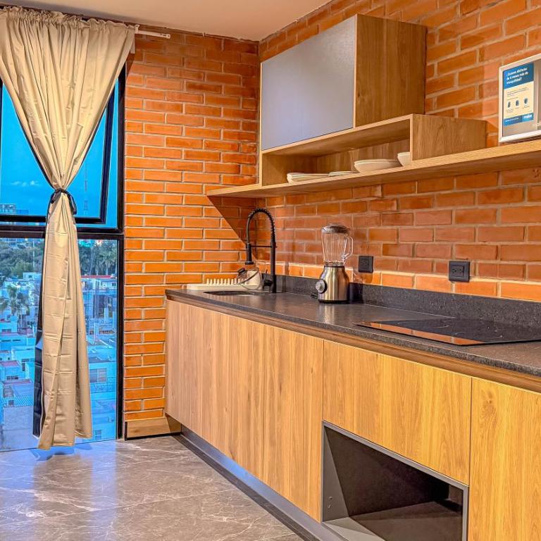 Suite para 5 con Vista, Pool, Gym, Col Americana 701 - Apartamento de 1 dormitorio - 20