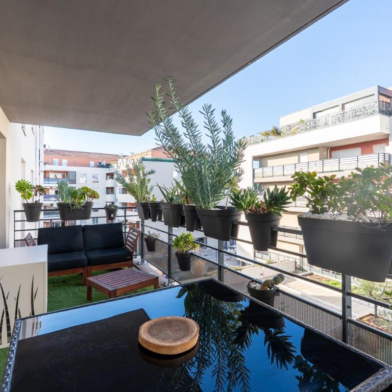 Charming 2-room apartment in Lavandou, terrace, parking, air conditioning - Apartment mit 1 Schlafzimmer - 19
