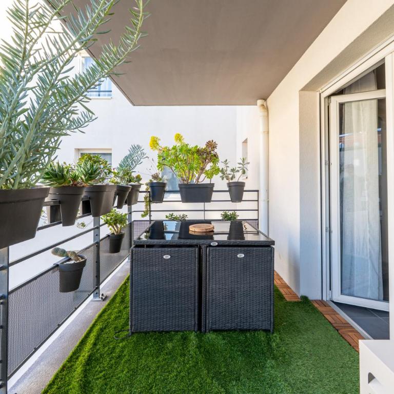 Charming 2-room apartment in Lavandou, terrace, parking, air conditioning - Apartment mit 1 Schlafzimmer - 21