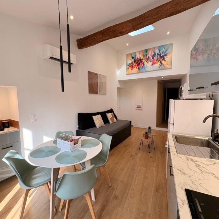 Charmant appartement au coeur de villeneuve loubet - Apartment mit 1 Schlafzimmer - 5