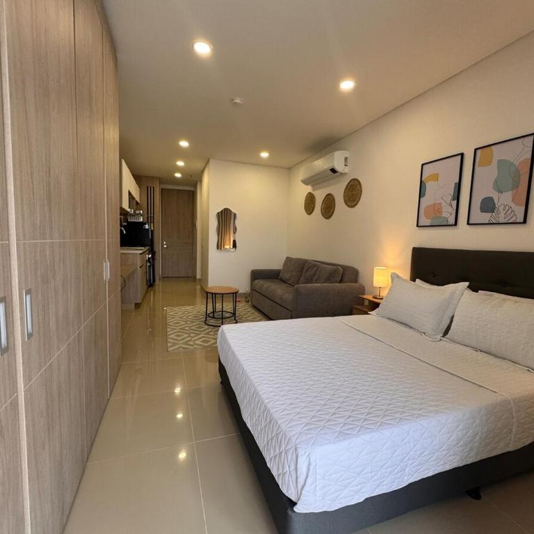 Apartasuite Hotelera en Gaira - One-Bedroom Apartment - 5