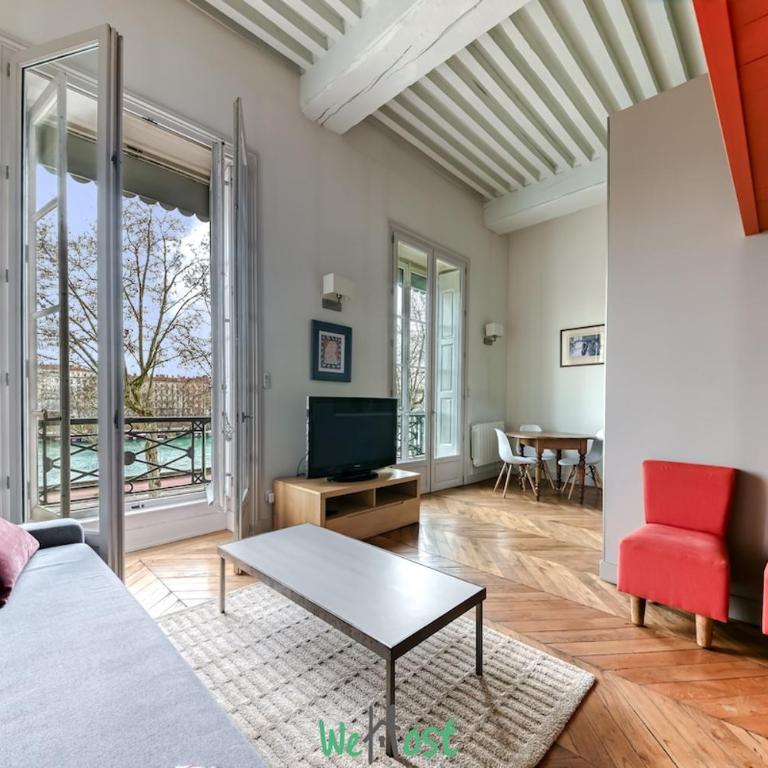Vue sur le Rhône - Appart cosy centre Lyon - Apartamento - 3