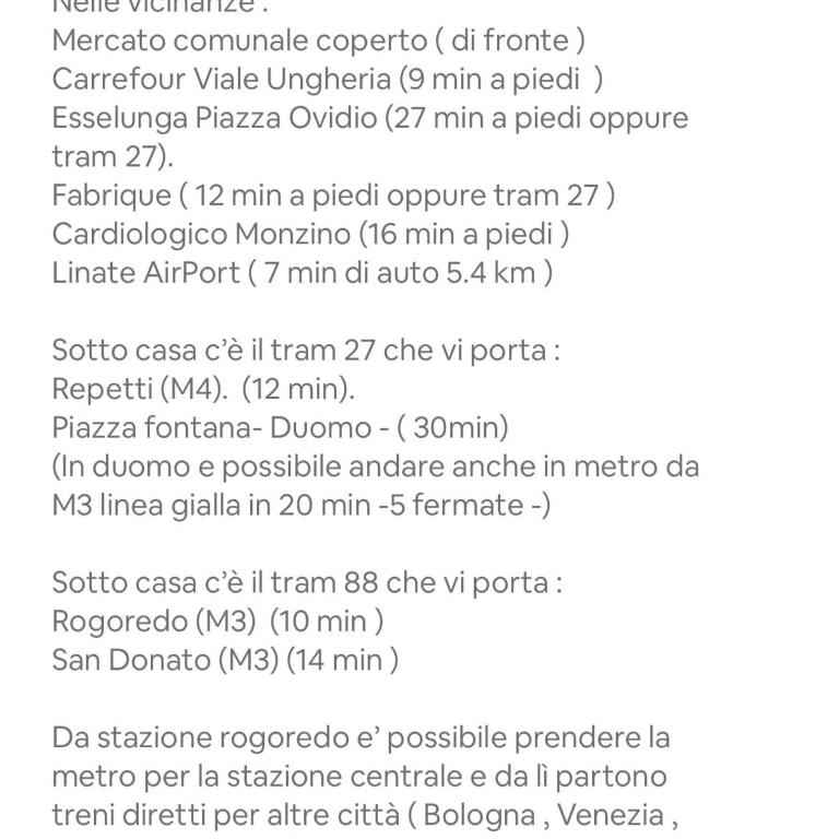 CasaCarmela 7min Linate 4min Unipol Arena-near Station & Fast WiFi-tram diretto per il Duomo - Appartamento con 1 Camera da Letto - 21