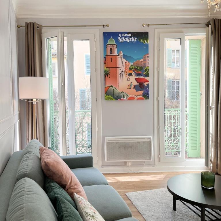 Le cœur de Toulon, marché, port, stade Mayol, tout à pied, Chambre Calme et Climatisée" - Apartment mit 1 Schlafzimmer - 7