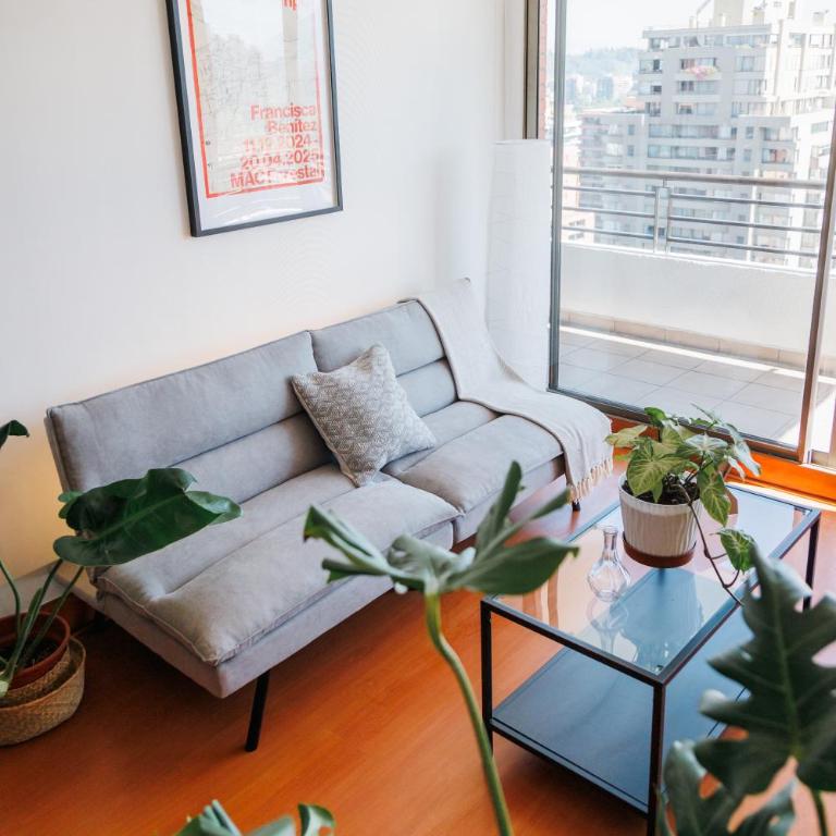 Las Condes Skyline View of Cerro Manquehue - One-Bedroom Apartment - 1