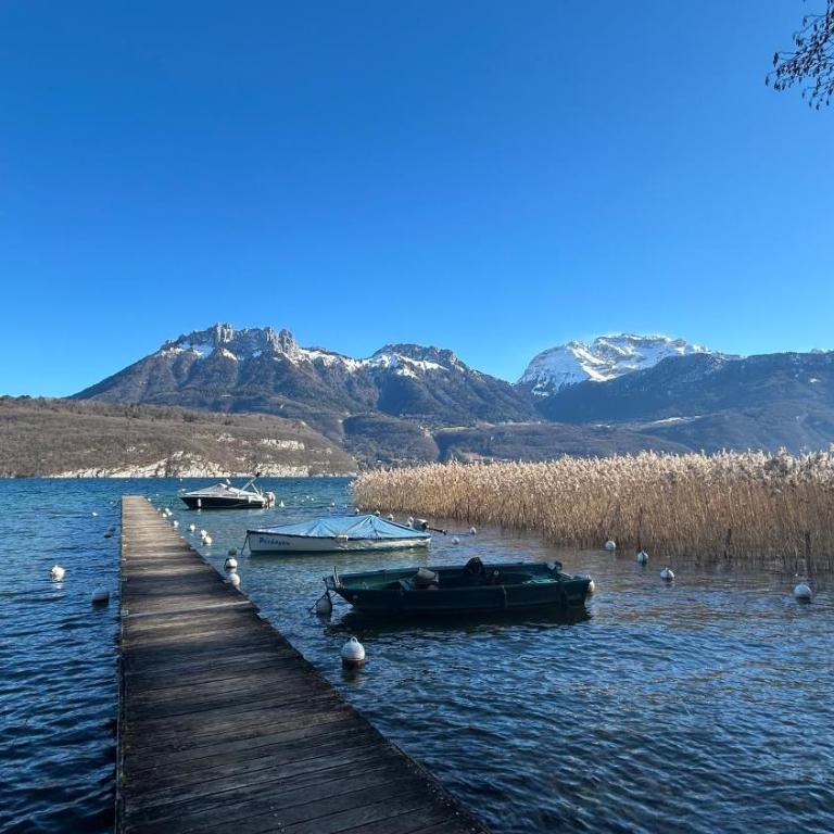 Vue montagnes, à 5 mn du lac et de la piste cyclable,lit King size, Park gratuit - Appartement 1 Chambre - 38