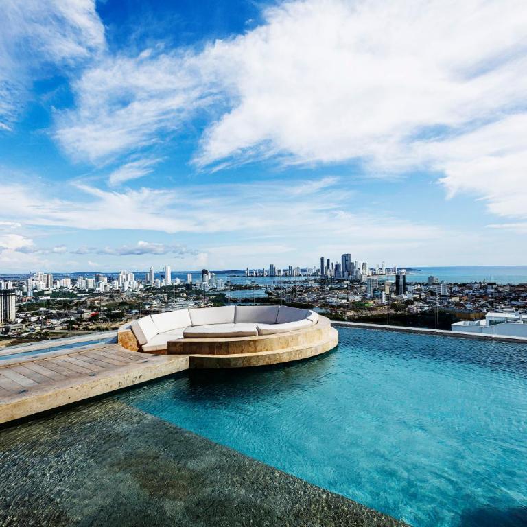 NEW Apartment, best rooftop pool view, Cartagena - Visitors NOT ALLOWED - Two-Bedroom Apartment - 40