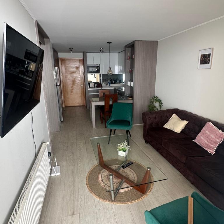 Depto Reñaca vista al mar 1era línea - One-Bedroom Apartment - 4