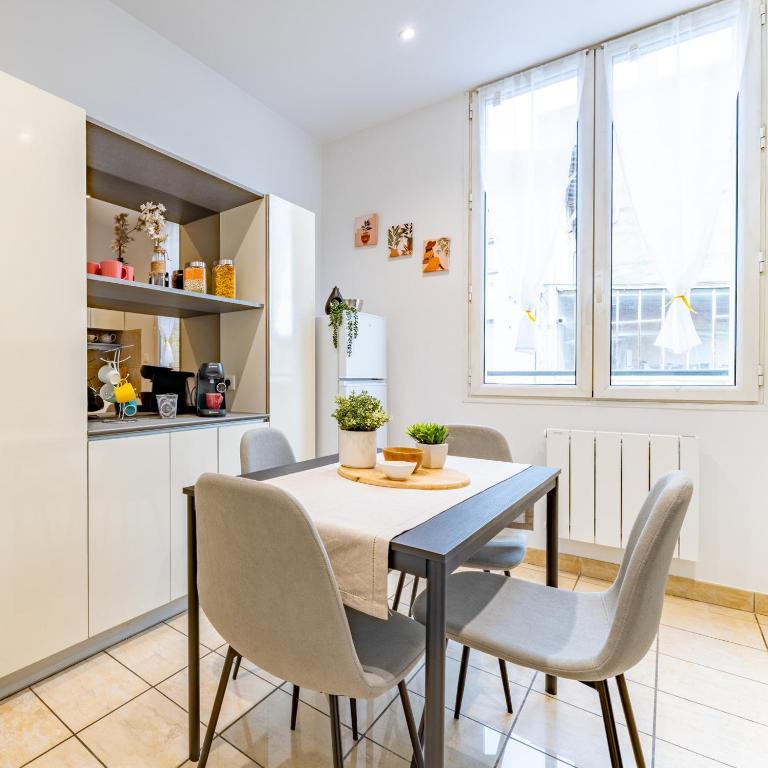 Logis Marybail, Elégant appartement avec terrasse dans immeuble Art Déco, près de la gare et du centre-ville à Montauban - Appartement 2 Chambres - 18