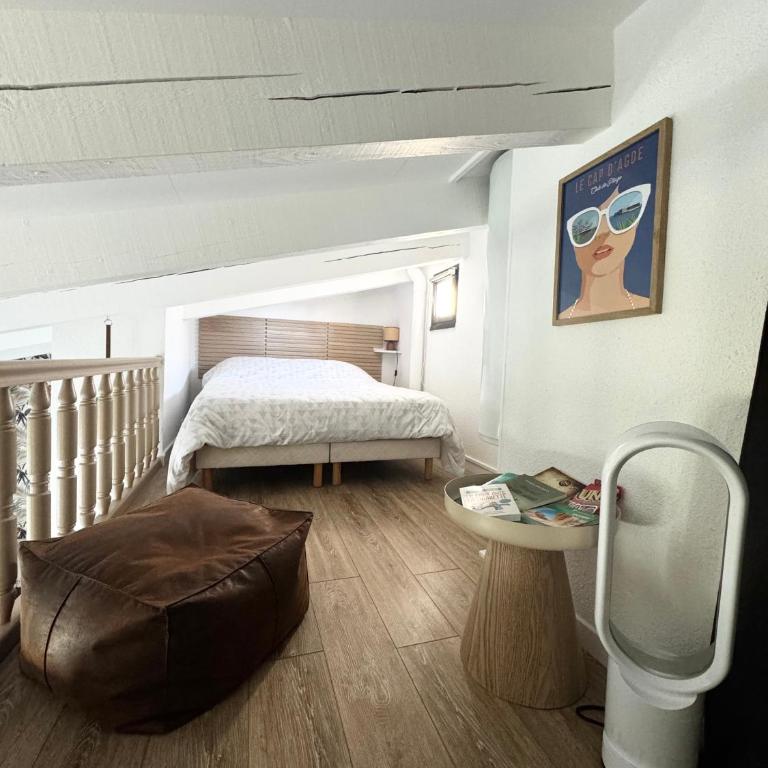 Cap Dagde, naturiste 5 min,Terrasse et Piscine,plages,port - Studio-Apartment mit 1 Doppelbett - 11