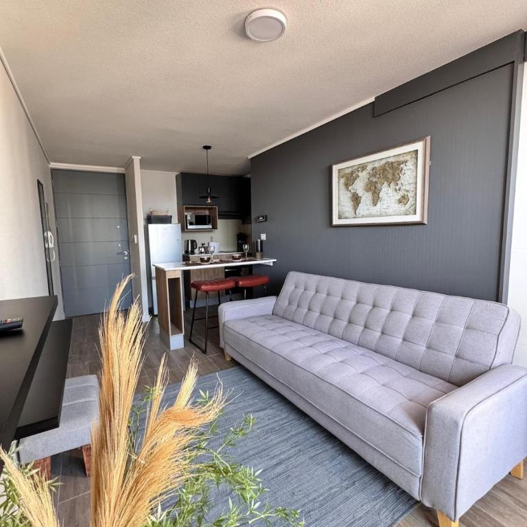 Moderno Espacio Céntrico a Pasos Del Metro De Santiago Con Wifi - One-Bedroom Apartment - 1