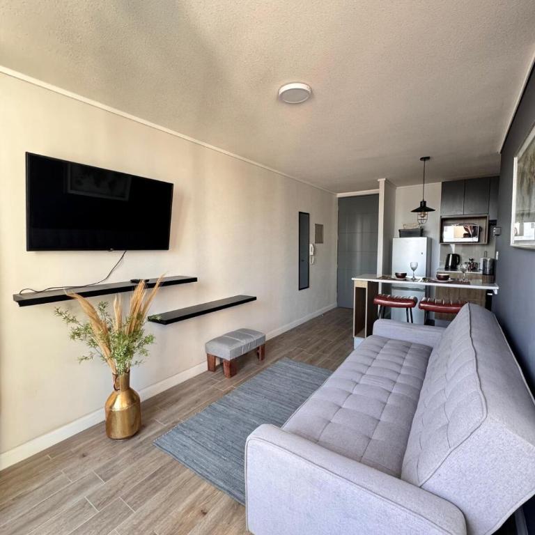 Moderno Espacio Céntrico a Pasos Del Metro De Santiago Con Wifi - One-Bedroom Apartment - 3