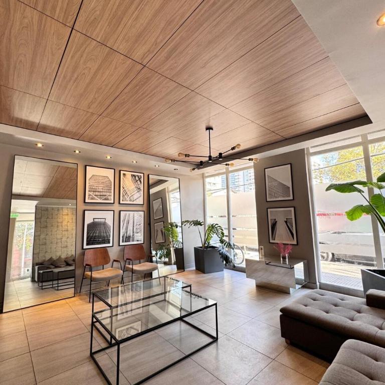 Moderno Espacio Céntrico a Pasos Del Metro De Santiago Con Wifi - One-Bedroom Apartment - 9
