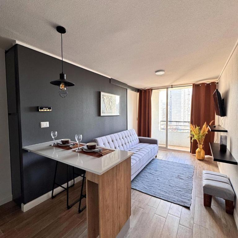 Moderno Espacio Céntrico a Pasos Del Metro De Santiago Con Wifi - One-Bedroom Apartment - 17