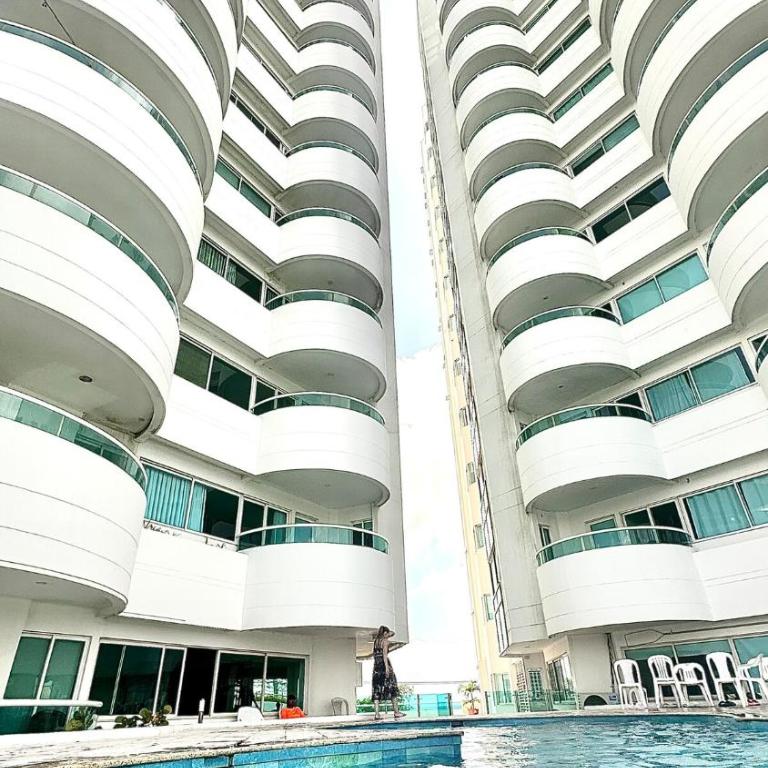Vive al estilo Cartagenero frente al mar y al lago - Two-Bedroom Apartment with Balcony and Sea View - 40