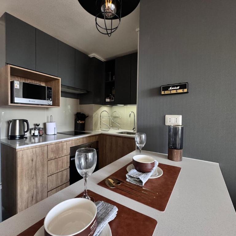Moderno Espacio Céntrico a Pasos Del Metro De Santiago Con Wifi - One-Bedroom Apartment - 25