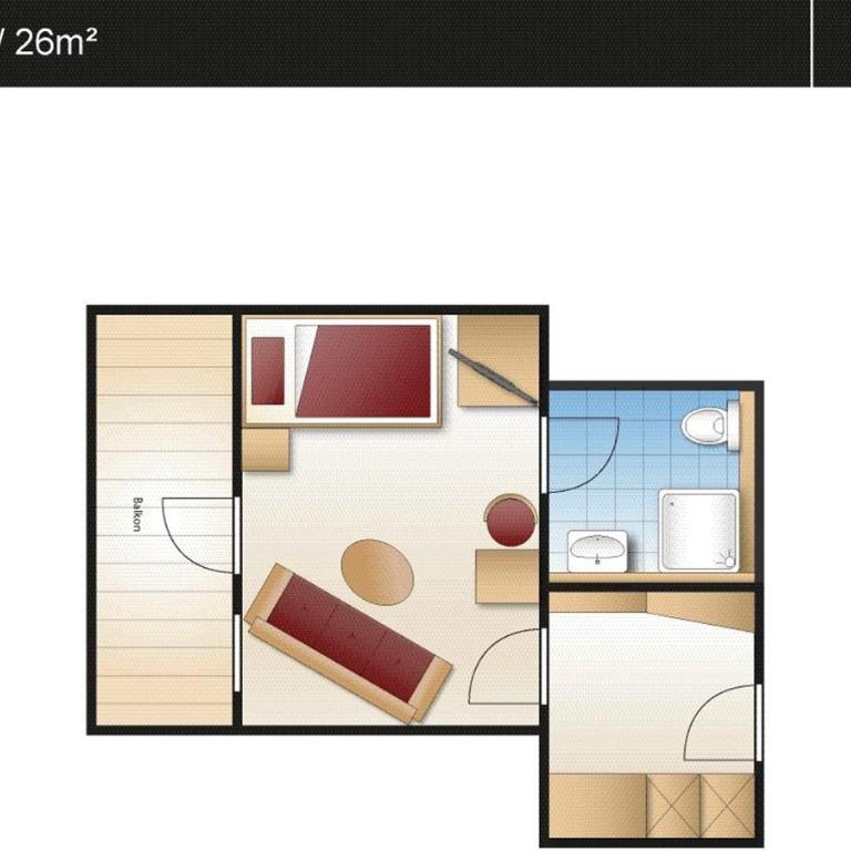 Parkhotel Burgmühle - Einzelzimmer mit Balkon - 1